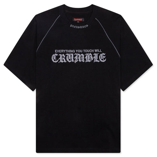 Crumble Heavyweight Raglan - Black