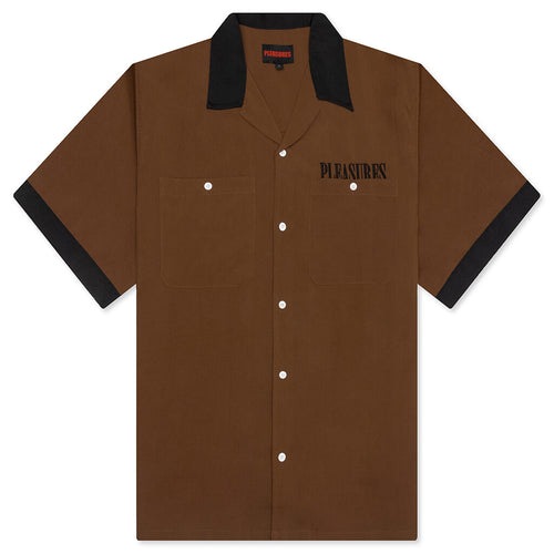 Daisy Bowling Button Down - Brown