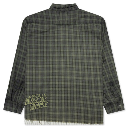 Dockweiler Flannel Overshirt - Navy