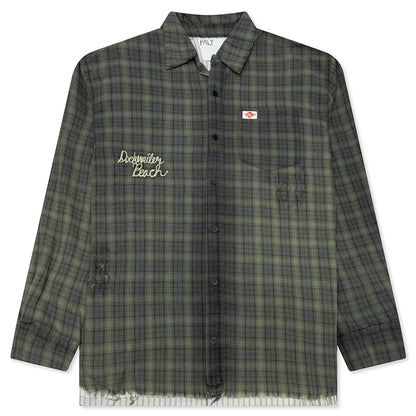 Dockweiler Flannel Overshirt - Navy