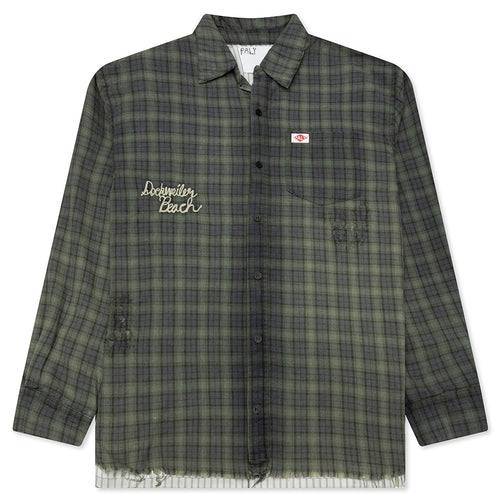 Dockweiler Flannel Overshirt - Navy