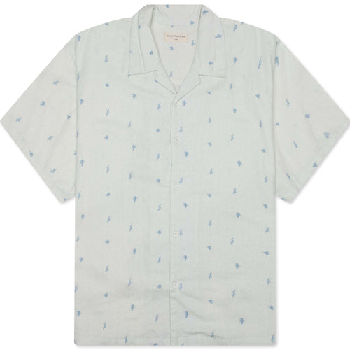 Doves Linen Button-Up - White