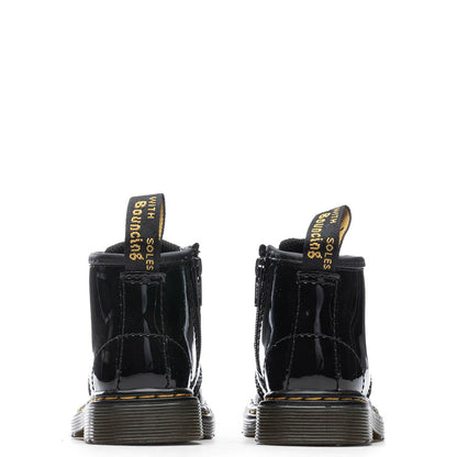 Infant 1460 Patent Leather Lace Up Boots - Black