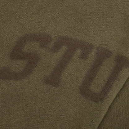 Faded Graphic Fleece Pant - Olive