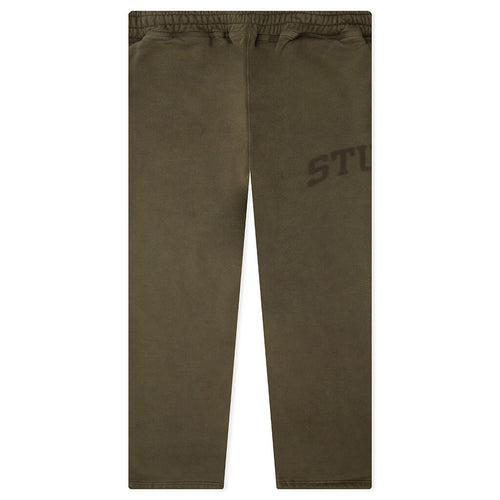 Faded Graphic Fleece Pant - Olive