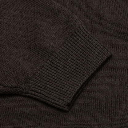 Knit L/S Polo - Off Black