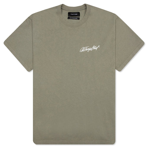Cloud Tee - Oil Green