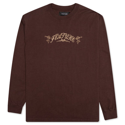Trumpet L/S Tee - Bitter Chocolate