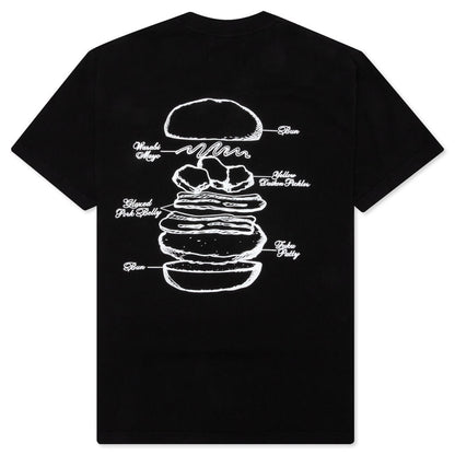 Feature x Fuku Burger "Burger" Tee - Black
