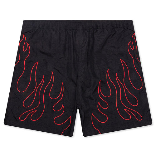 Fiery Running Shorts - Black