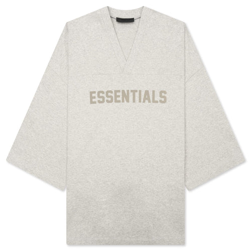 Football Tee - Light Heather Grey