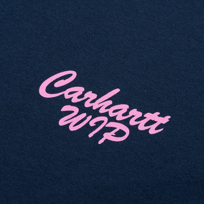 Friendship S/S T-Shirt - Air Force Blue/Light Pink