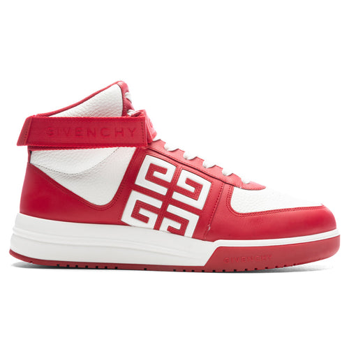 G4 High-Top Sneakers - Red/White