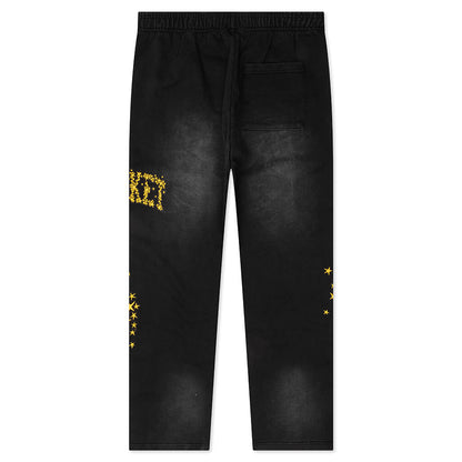 Galaxy Arc Open Bottom Sweatpants - Pirate Black