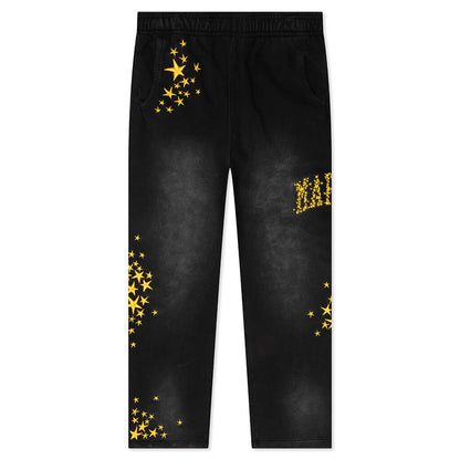 Galaxy Arc Open Bottom Sweatpants - Pirate Black