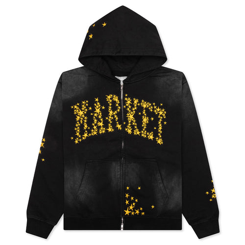 Galaxy Arc Zip Hoodie - Pirate Black