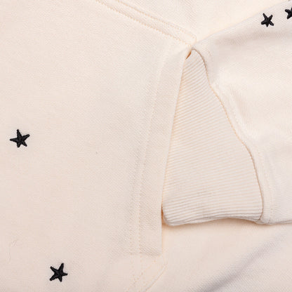 Galaxy Arc Zip Hoodie - Unbleached Cotton