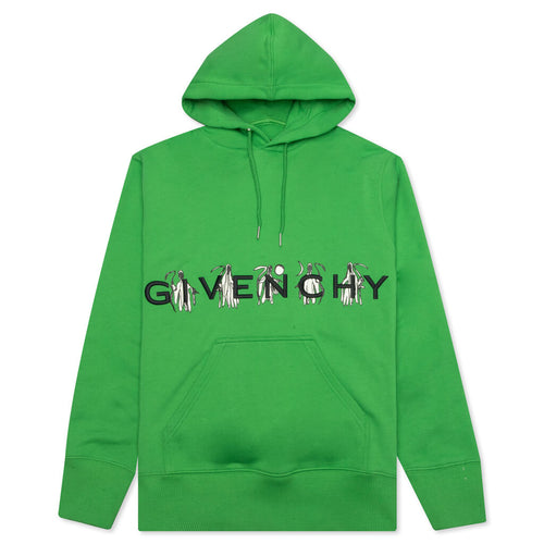 Branding Embroidery Classic Fit Hoodie - Apple Green