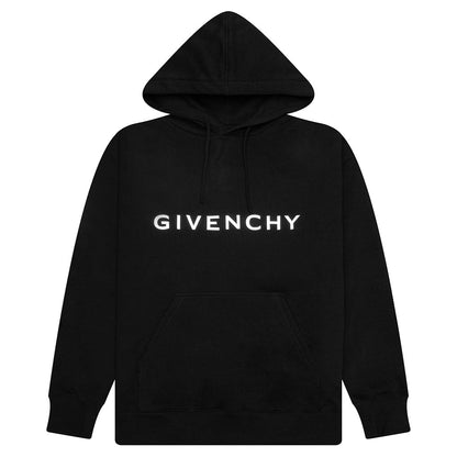 Reflective Slim Fit Hoodie - Black