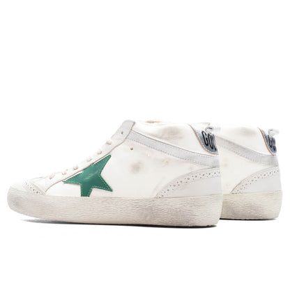 Women's Sneakers Nappa Suede Mid Star - Cream/Milky/Green