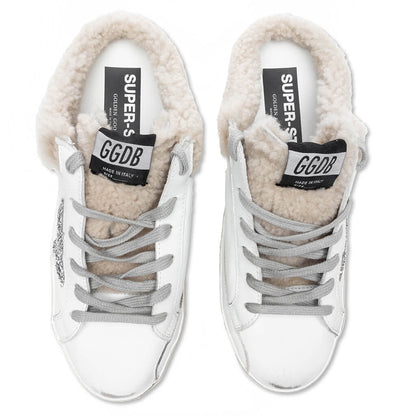 Women's Super-Star Sabot - White/Silver/Beige