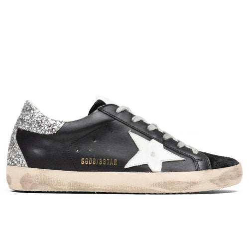 Women's Super-Star Sneakers - Black/White/Silver