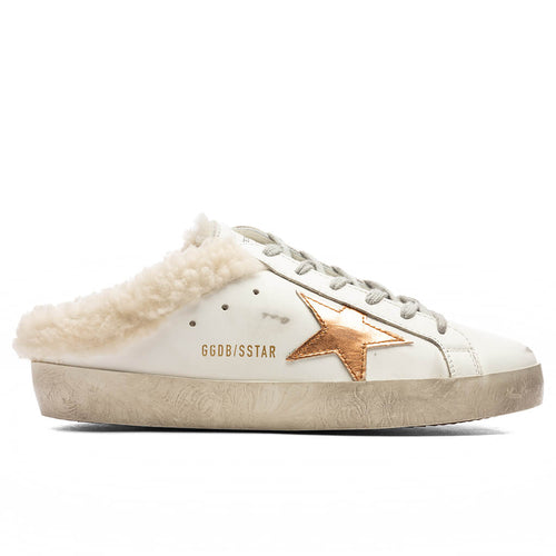 Women's Super Star Sabot - White/Chocolate Brown/Beige