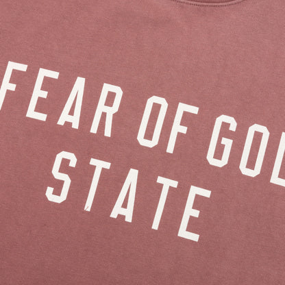 Heavy Crewneck Tee - Crimson