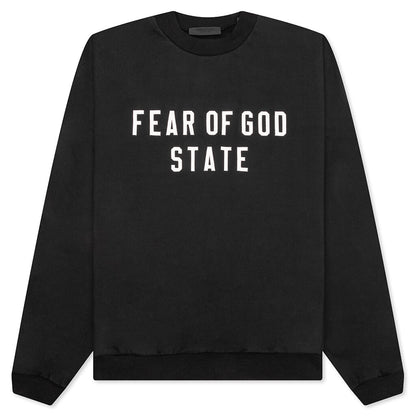 Heavy Fleece Crewneck - Black