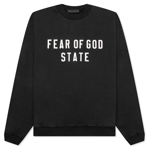 Heavy Fleece Crewneck - Black