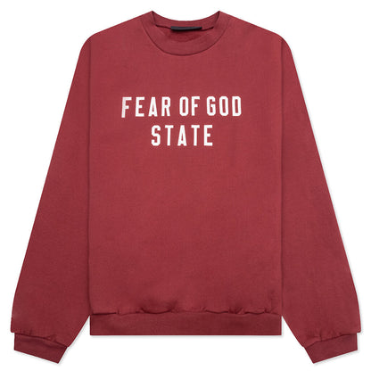 Heavy Fleece Crewneck - Crimson