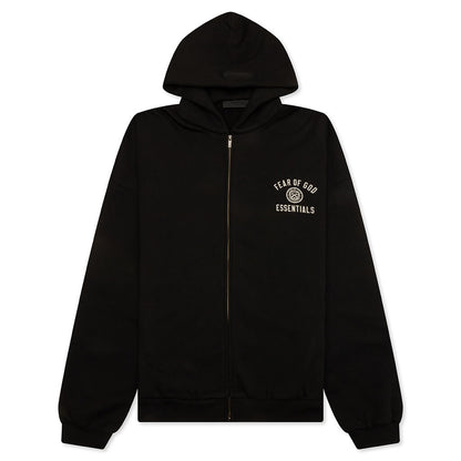 Heavy Fleece Fullzip Hoodie - Black