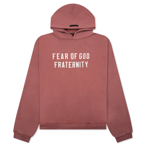 Heavy Fleece Hoodie - Crimson