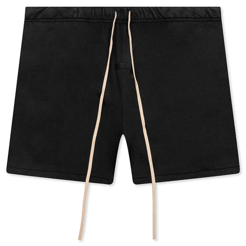 Heavy Fleece Soccer Short - Black