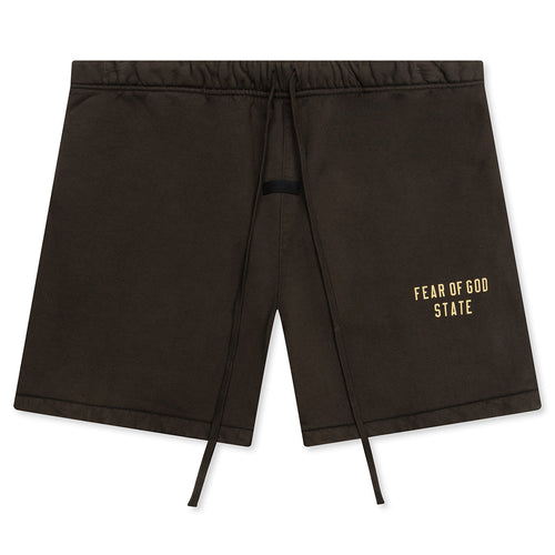 Heavy Fleece Soccer Short - Brown