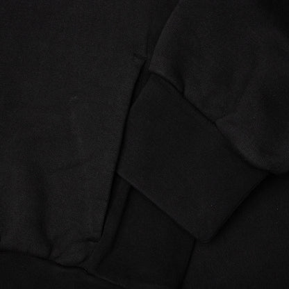 Heavy Fleece Vintage Shrunken Hoodie - Black