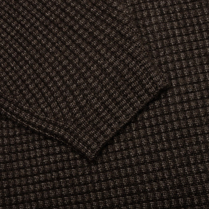 Heavy Waffle Cardigan - Brown