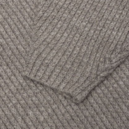 Heavy Waffle Cardigan - Heather Gray