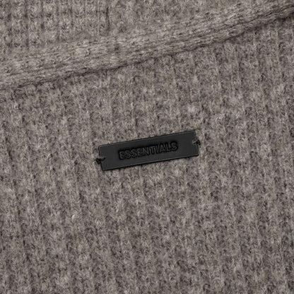 Heavy Waffle Cardigan - Heather Gray
