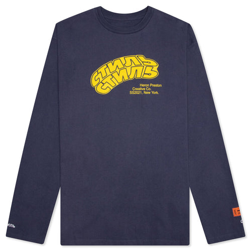 Oversize CTNMB Warp L/S Tee - Anthracite