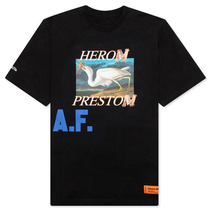 S/S T-Shirt ES OS Heron A.F. - Black/Blue