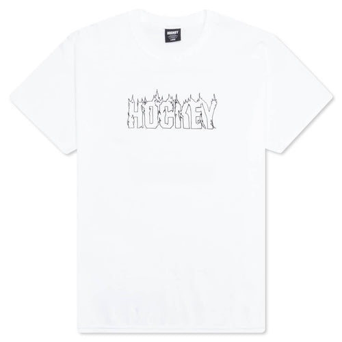 Up In Flames Tee - White
