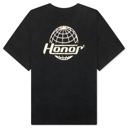 Honor Globe Logo Tee - Black