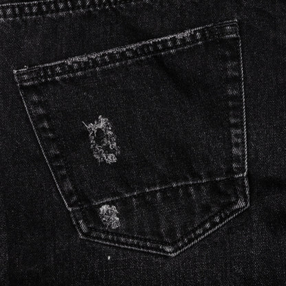 Ian Slim Denim Short - Vintage Black