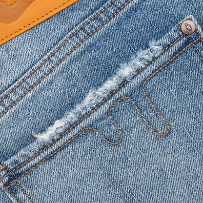 Cream Jean - Blue