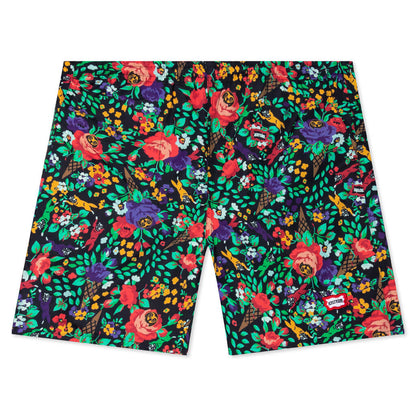 Floral Short - Black