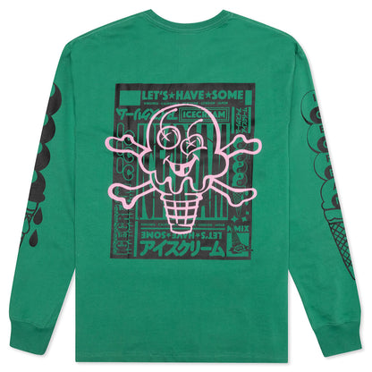 Waffle L/S Knit - Pine Green