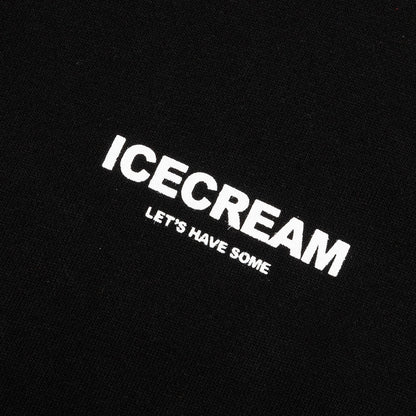 White Hoodie - Black