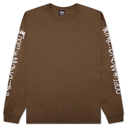 International Crew Pigment Dyed L/S Tee - Brown