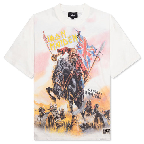 Represent x Iron Maiden Steed T-Shirt - Flat White